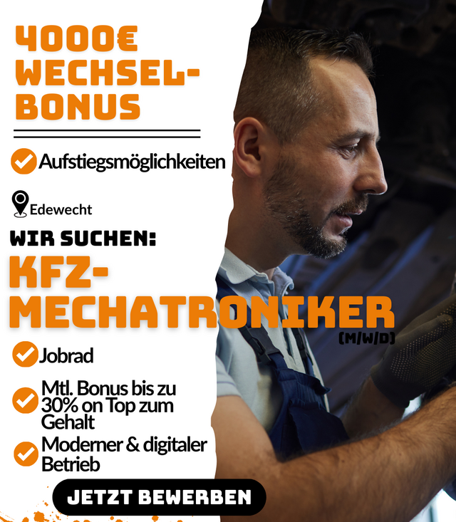 Bild: Mechatroniker gesucht, mit Vorteilen